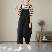 Summer Retro Loose Casual Denim Overalls