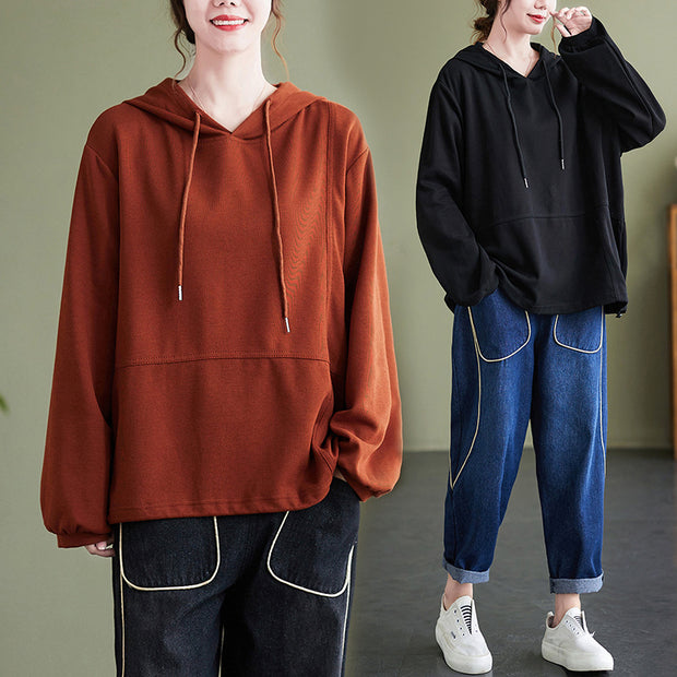 Women's Autumn Loose Hooded Sweatshirt