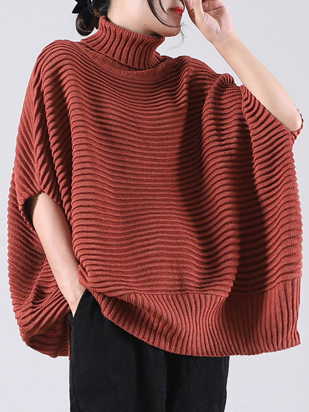 Women's Autumn Plus Size Dolman Sleeve Sweater