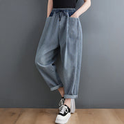 Women's Spring Vertical Stripe Jeans