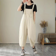 Summer Retro Loose Casual Denim Overalls