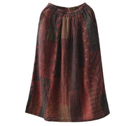 Spring Fried Color High Count Linen Skirt