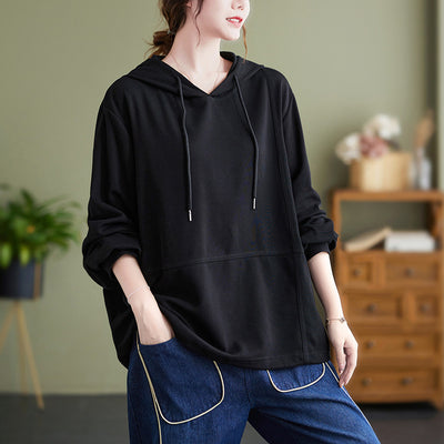 Women's Autumn Loose Hooded Sweatshirt